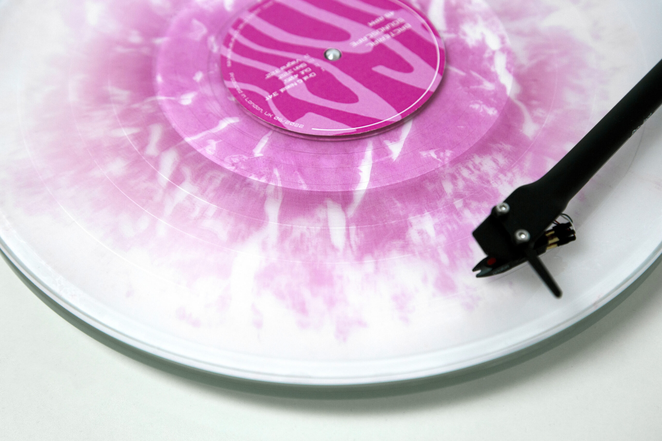 Vinyl Record: Bacteria pigment, vinyl, resin, 300mm×300mm.