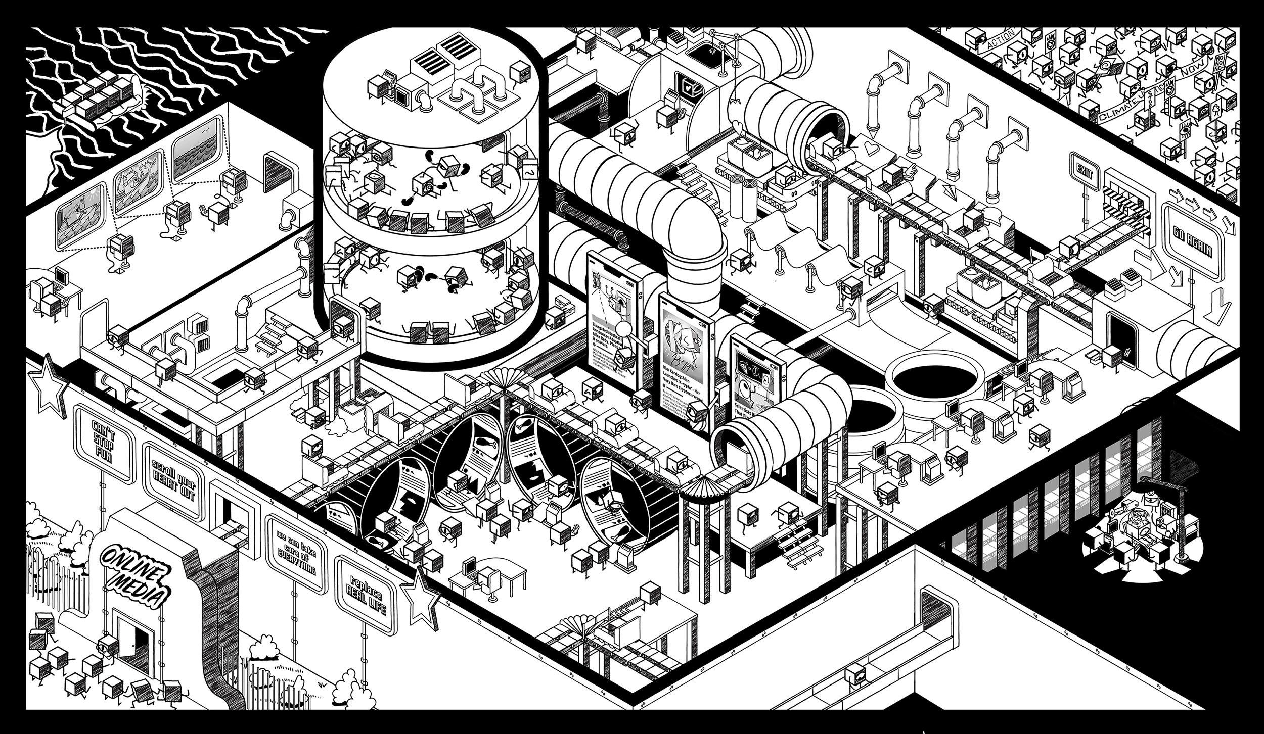 Chapter 3: Addict Factory scene design